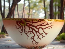 Rare SEYCHELLE L'Objet  Bowl; Nautical Themed Reddish Cereal Bowl Shells