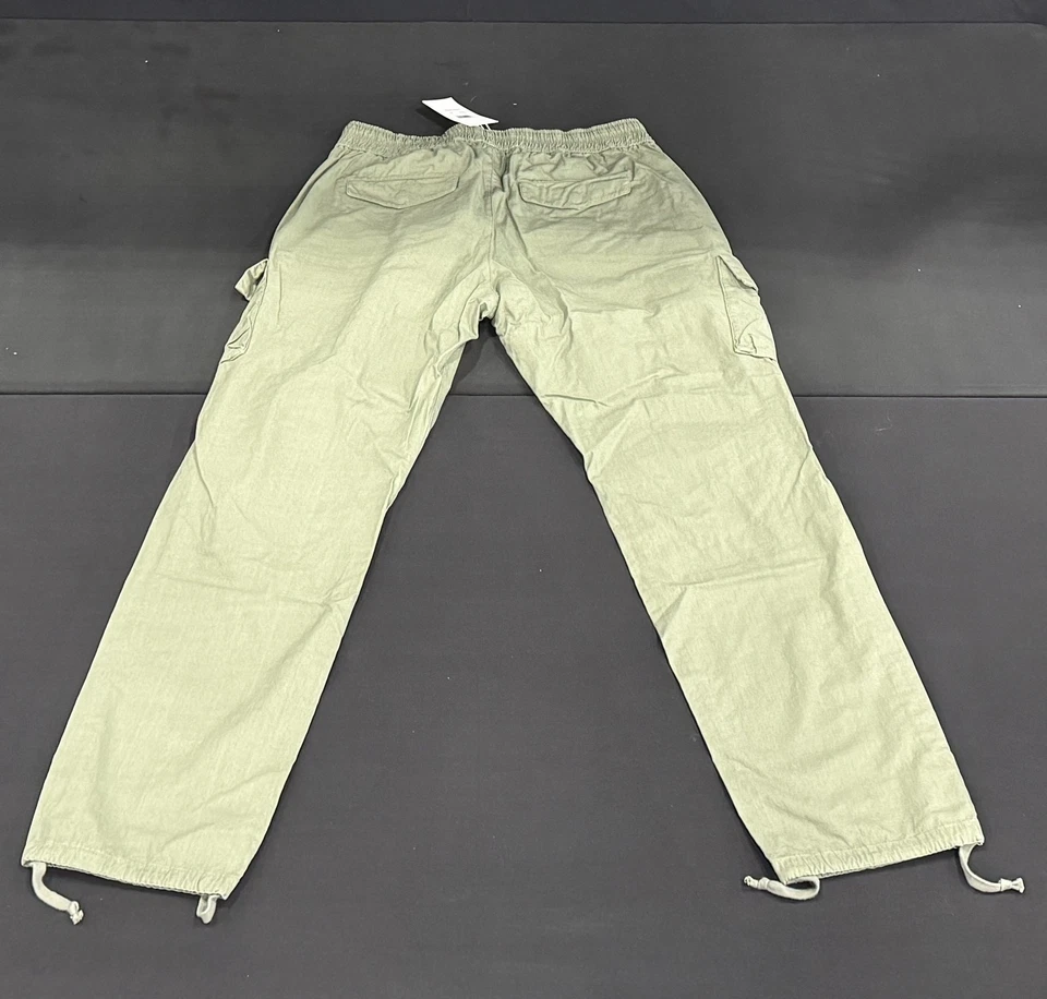 Pantalones cargo John Elliott F002N0851A espalda satén oliva para hombre talla XL nuevos Foto 3 de 4