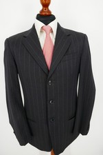 Armani Collezioni Anzug Gr.48 100% Schurwolle Anthrazit White Label Top Zustand