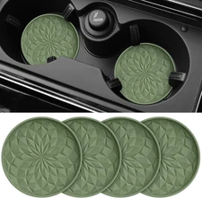 ME.FAN Car Coasters for Cup Holders [4 Pack] - 2.75In Silicone Auto Mug Mats - U