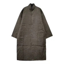 JURGEN LEHL J0184FC901 Silk quilted Chinese button silk coat khaki 5-0714M∞