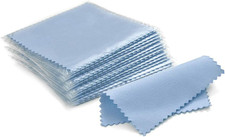 50Pcs Jewelry Cleaning Cloth Pink Polishing Cloth for Sterling Silver Gold Plati