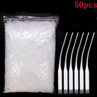 50-200Pcs Micro Tips Plastic Glue Extender Precision Applicator Dropping Tubes.