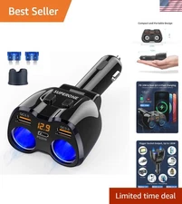 High-Performance Cigarette Lighter Adapter for GPS, Dash Cam & More - 2025 Model