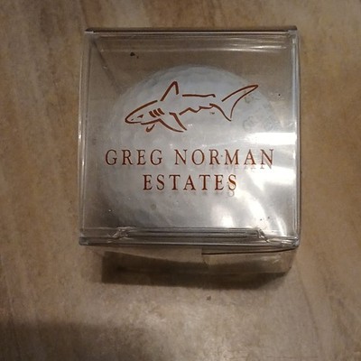 Greg Norman Estates Logo Golf Ball In Original Yellowed Packaging Old Logo 