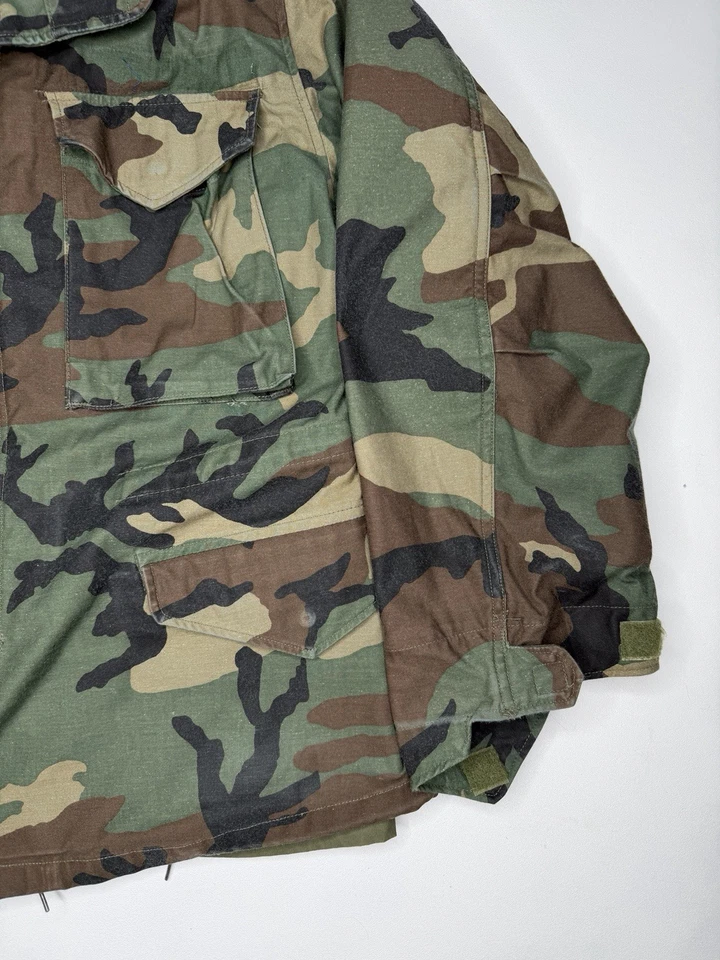 Vintage US Military M-65 Army Cold Weather Camo Coat Jacket 80’s | Small Short - Image 2 of 4