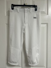Under Armour Youth Baseball Softball Pants White, Size YXL, Elastic Waist NWOT