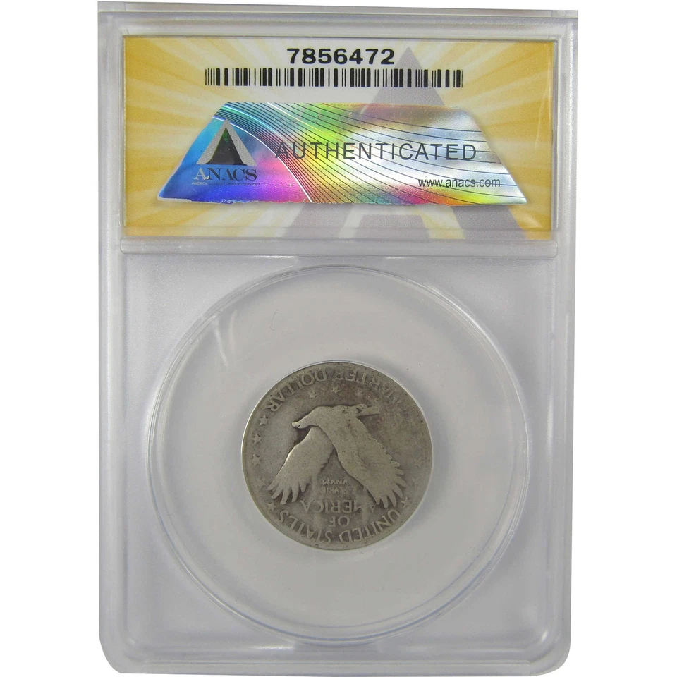 1927 S Standing Liberty Quarter G 4 ANACS Silver 25c Coin SKU:I21990 - Image 2 of 4