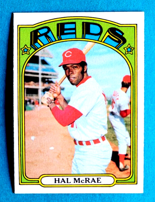 1972 Topps #291 Hal McRae Cincinnati Reds Baseball Card Near Mint
