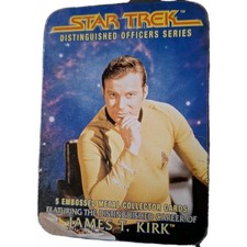 Star Trek Distinguished Officers Series 5 Metal Cards Capt James T. Kirk 1997