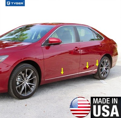 TYGER For 2015-2017 Toyota Camry Accent Body Side Molding Trim 1 1/2'' Wide 6PC