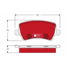Satz Bremsbeläge Bremsklötze hinten für Land Rover Freelander 2 L359 | 354271