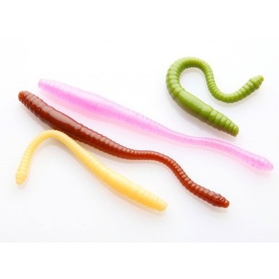 Libra Lures Dying Worm 70/80mm Wurm Softbait Käse/Krill Aroma Gummiwurm