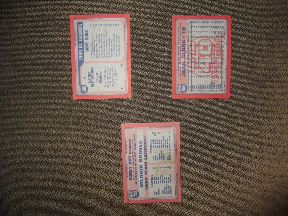 (6)1991 TOPPS BASEBALL DESERT SHIELD LOT #'s 89, 386, 461, 490, 650, 759 - Image 3 of 4