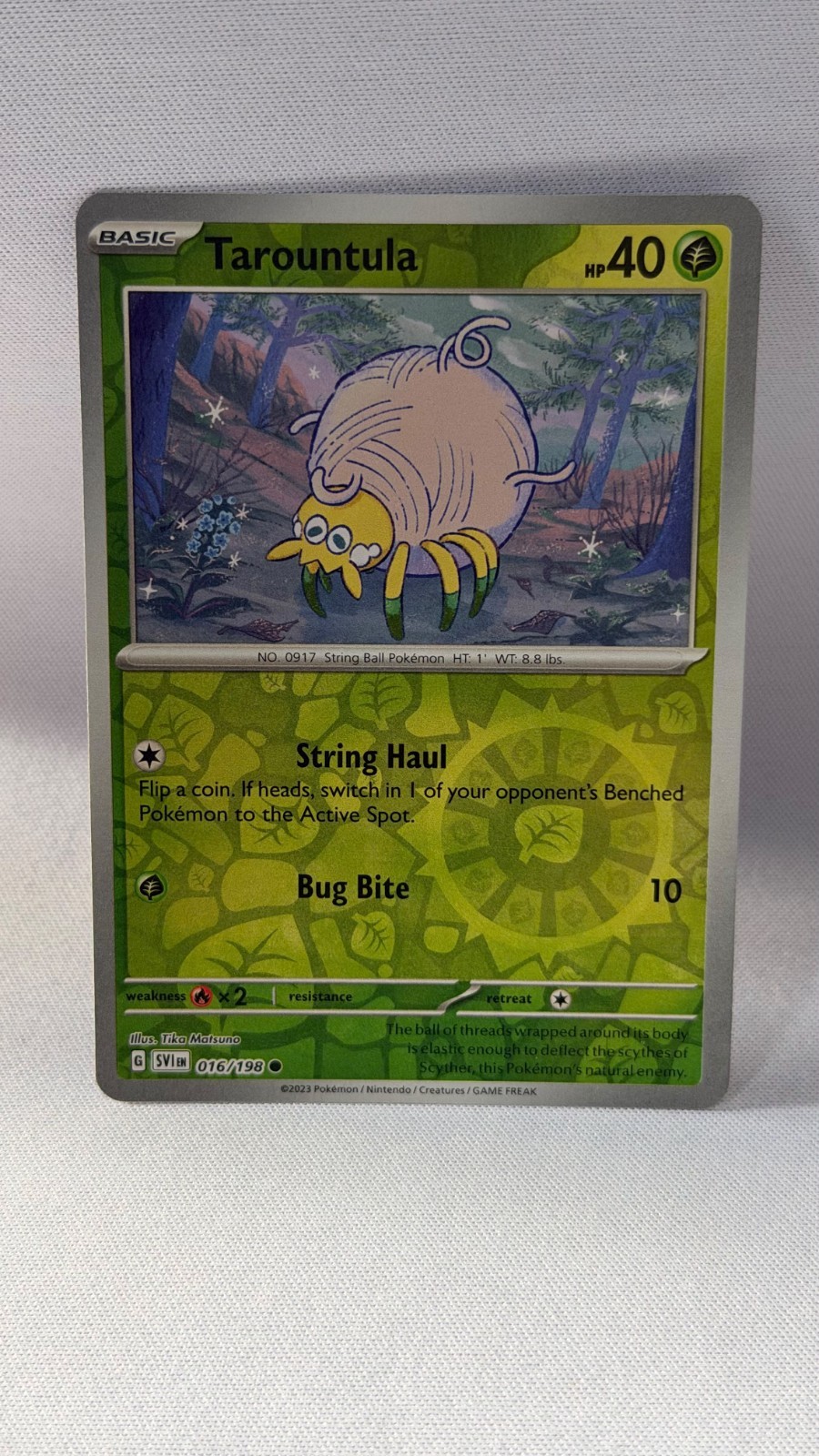 Tarountula 016/198 SV01: Scarlet & Violet Base Set Reverse Holo