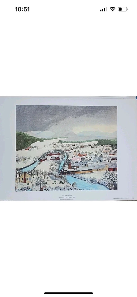 Cartera De Colección Abuela Moisés De Ocho Pinturas 14x20" Arte Popular Temporadas Agricultura  Foto 4 de 4