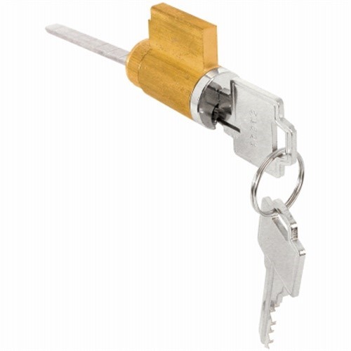 Prime-Line KW Brass-Plated Brass Cylinder Lock Keyed Differently (Pack of 2)