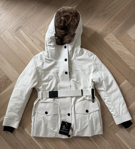 Moncler Grenoble Singlin piumino nylon elasticizzato donna taglia 2 si adatta come un med