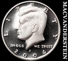 2004-S Kennedy Half Dollar- Silver Choice Gem Proof Luster No Reserve #i7469