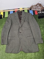 vintage brooks brothers sport coat blazer 100 lambswool 42L olive heather italy