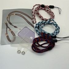 nwot smart phone lanyard set mixed colorful braided necklaces