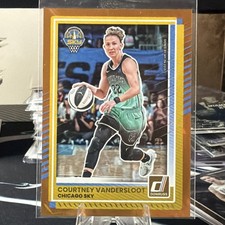 Panini Donruss 2025 WNBA Courtney Vandersloot Chicago Sky #34 Orange Lava /199