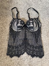 Gorgeous Victorias Secret Lace Push Up Bustier Corset Bra 34B