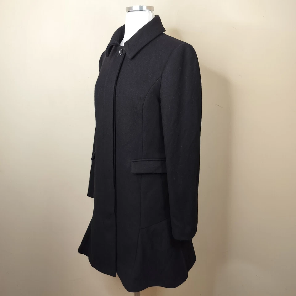 Casaco social Banana Republic preto lã tamanho 6 feminino botão para cima - Imagem 4 de 4