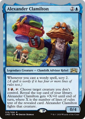 unsanctioned cards mtg Alexander Clamilton [Unsanctioned] Magic MTG