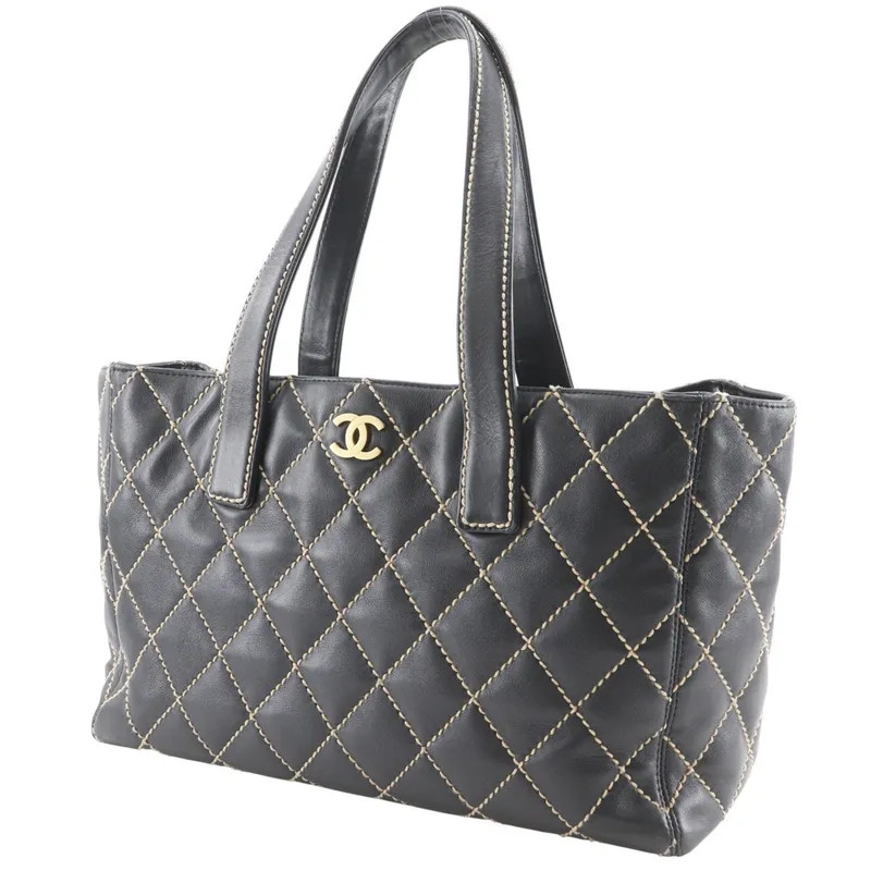 Chanel Wild Stitch Calf Black Tote thumbnail 2