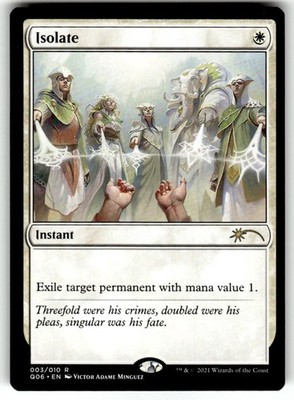 MTG Magic the Gathering Isolate (3/10) Pioneer Challenger Decks 2021 NM