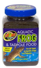 Zoo Med Aquatic Frogs and Tadpoles High Sinking Healthy Food Micro Pellet 12 oz
