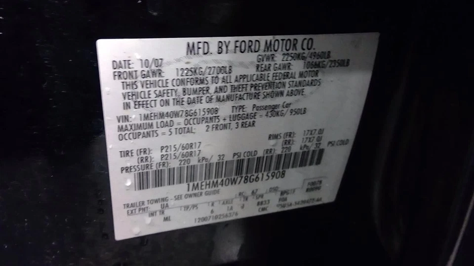 Used Automatic Transmission Shift Lever Assembly fits: 2008 Mercury Sable  Grade - Image 4 of 4