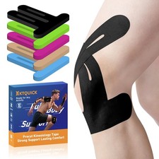 PreCut Kinesiology Tape for Knees, 12 PCS Waterproof Knee Tape for Knee Pain ...