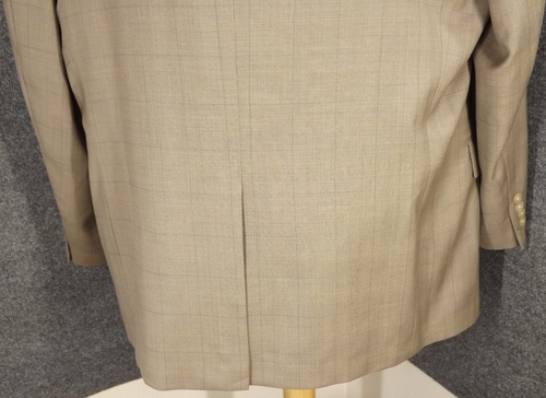 Hart Schaffner Marx Suit 48R Gray Plaid Wool 43x29 Pleat Pants 2 Btn 2 Piece - Picture 9 of 16