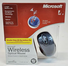 VTG Microsoft Wireless Optical Mouse Tilt Wheel - USB NEW SEALED No. X09-49261