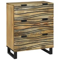 Sideboard Natur 60 X 33.5 X 75 Cm Massivholz Mango