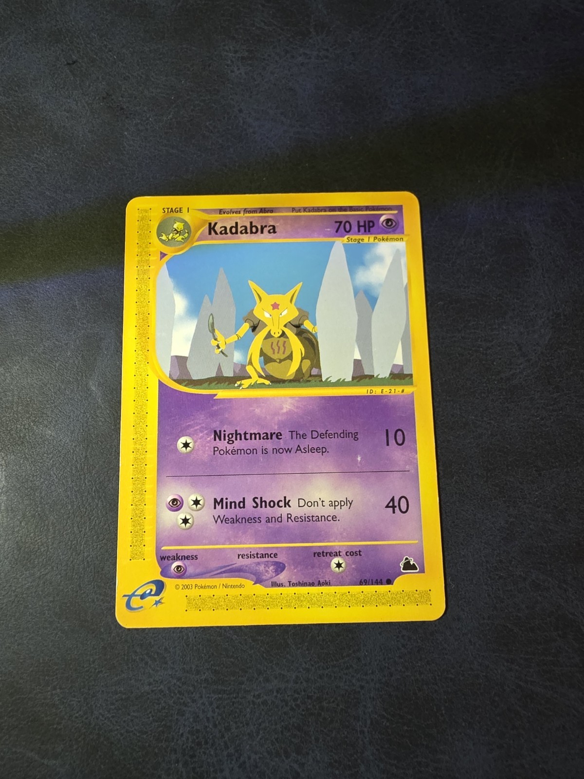 2003 Pokemon Skyridge Kadabra #69/144