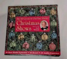 VTG Old Time Radio Christmas Shows 20 Cassette Lot Andy Williams 60 Episodes