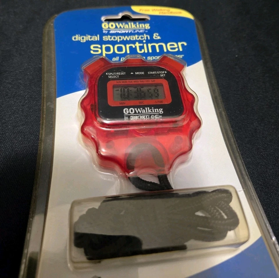 Cronómetro digital y sportimer Go Walking By Sportline rojo Foto 3 de 4