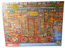 New Sealed 500 Piece Springbok Puzzle Old School Antiques
