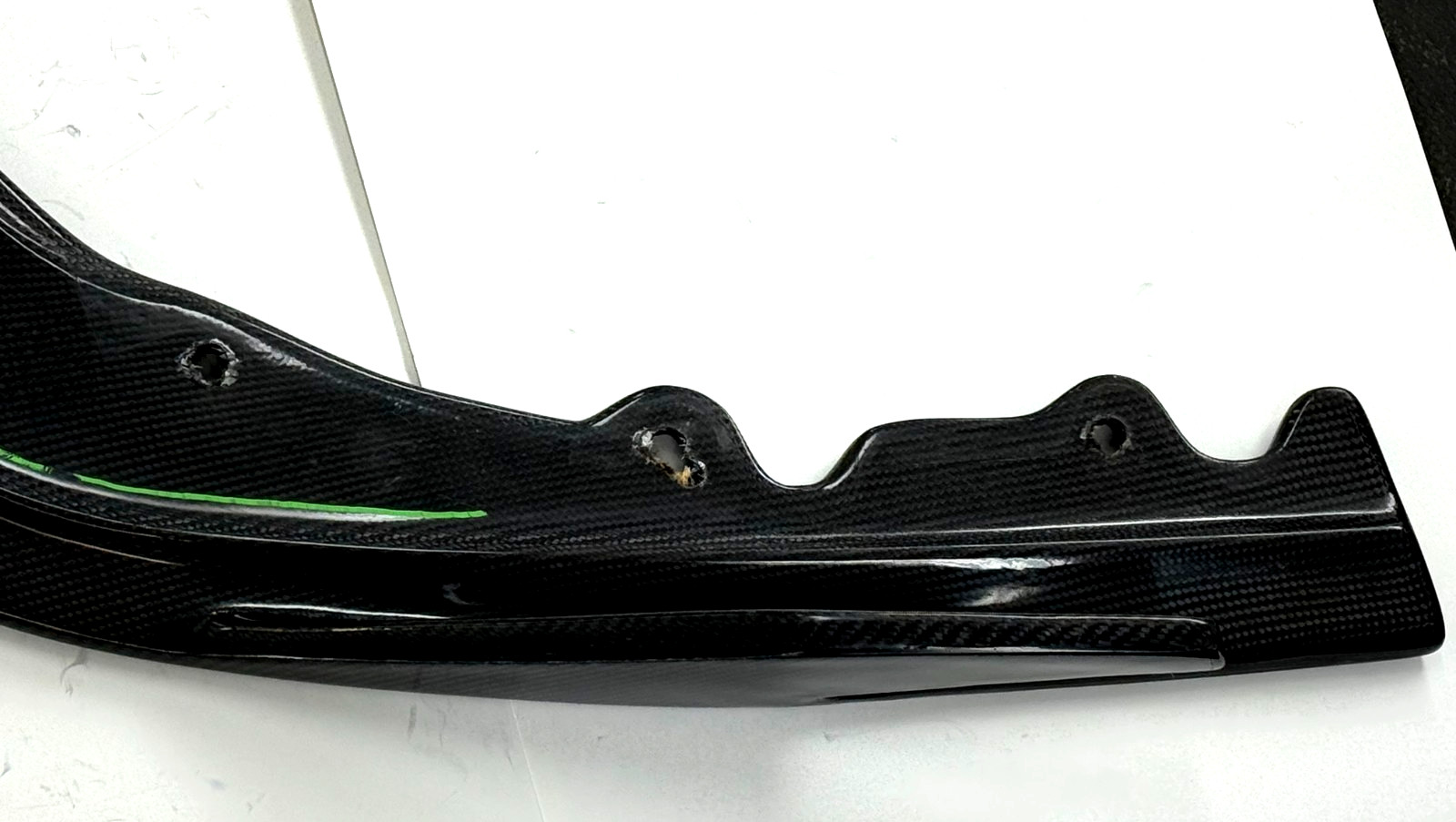 10-15 FERRARI 458 SPIDER ITALIA CARBON FIBER BUMPER LOWER SPOILER SPLITTER LIP
