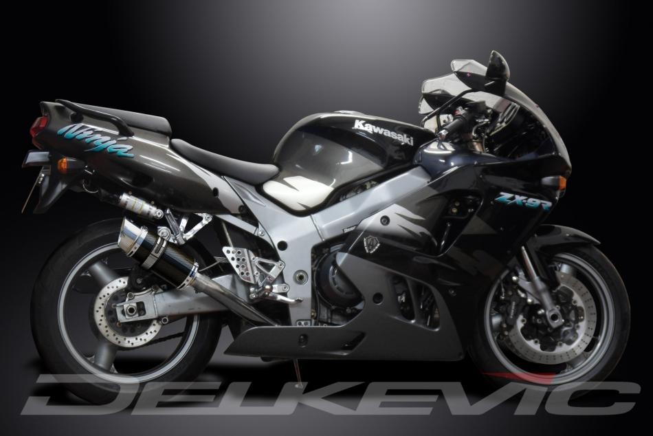 KAWASAKI ZX9R NINJA 1994-1997 200mm ROUND CARBON SILENCER EXHAUST