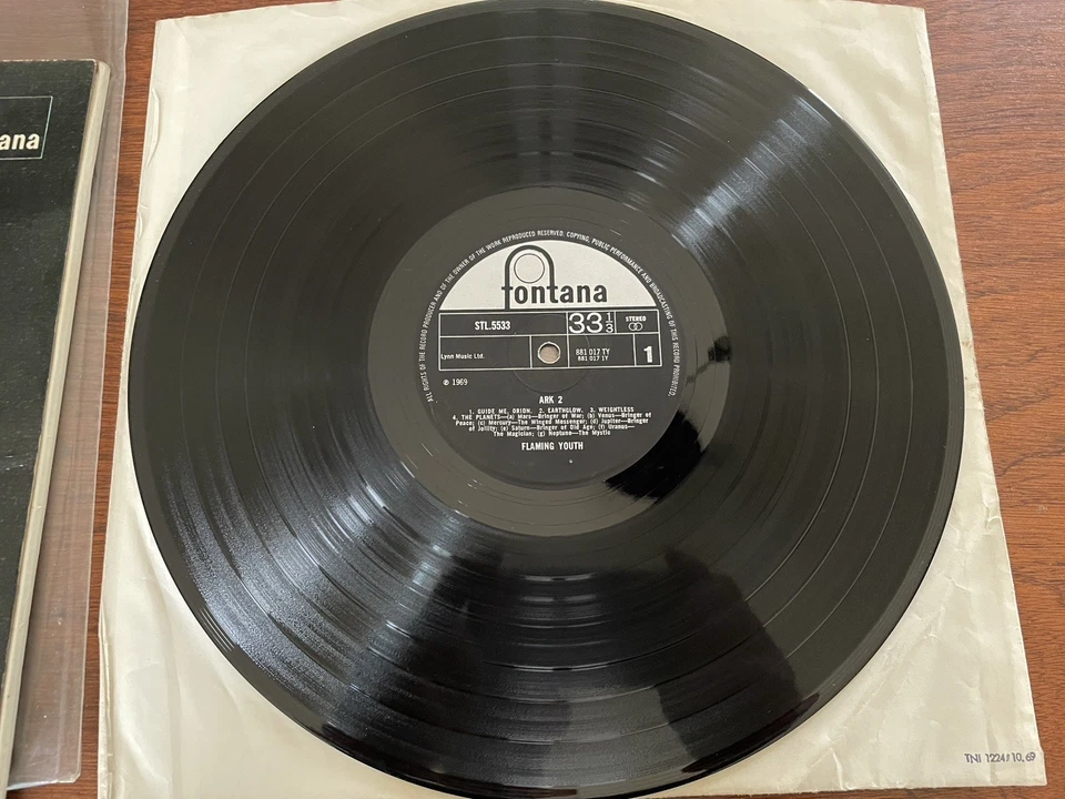 Flaming Youth "Ark 2" 1969 UK Gimmick cover 1st press laminated sleeve ! Fontana - Photo 4/4