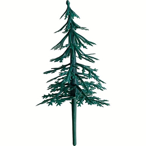 Tree Cake Topper Christmas Decoration Fir Forest Yule Log Cupcake Snow Xmas Idea - Picture 3 of 10