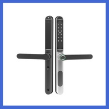 Biometric Fingerprint Digits Pad RFID Card APP f/Narrow Side Push/Pull Door Lock