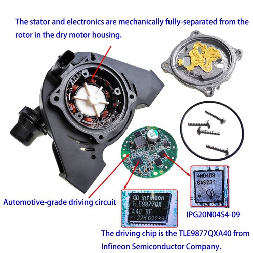 DC 12V 60W Brushless Motor Engine Auxiliary Water Pump +LCD PWM Signal Generator - Picture 9 of 12