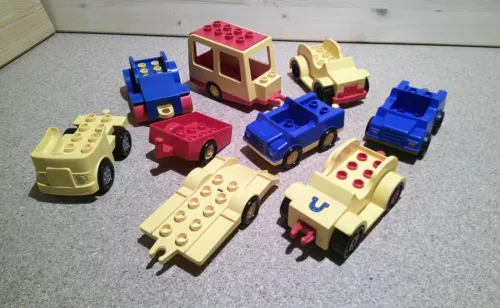 LEGO Duplo PKW Auto Fahrzeug Cabrio Personenwagen Anhänger Jeep Pferdewagen
