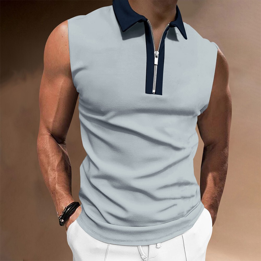 Fashion Men Tops T-Shirts Solid Sports Summer Tank Tee Vest 