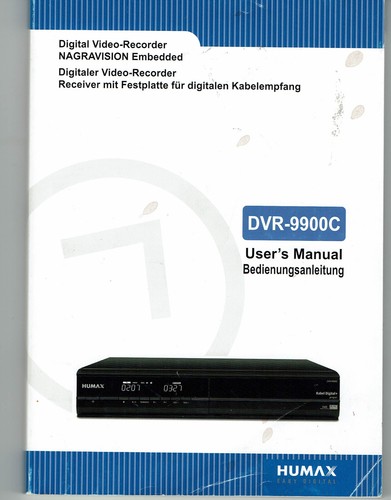 DVR-9900C Users's Manual für Videorecorder
